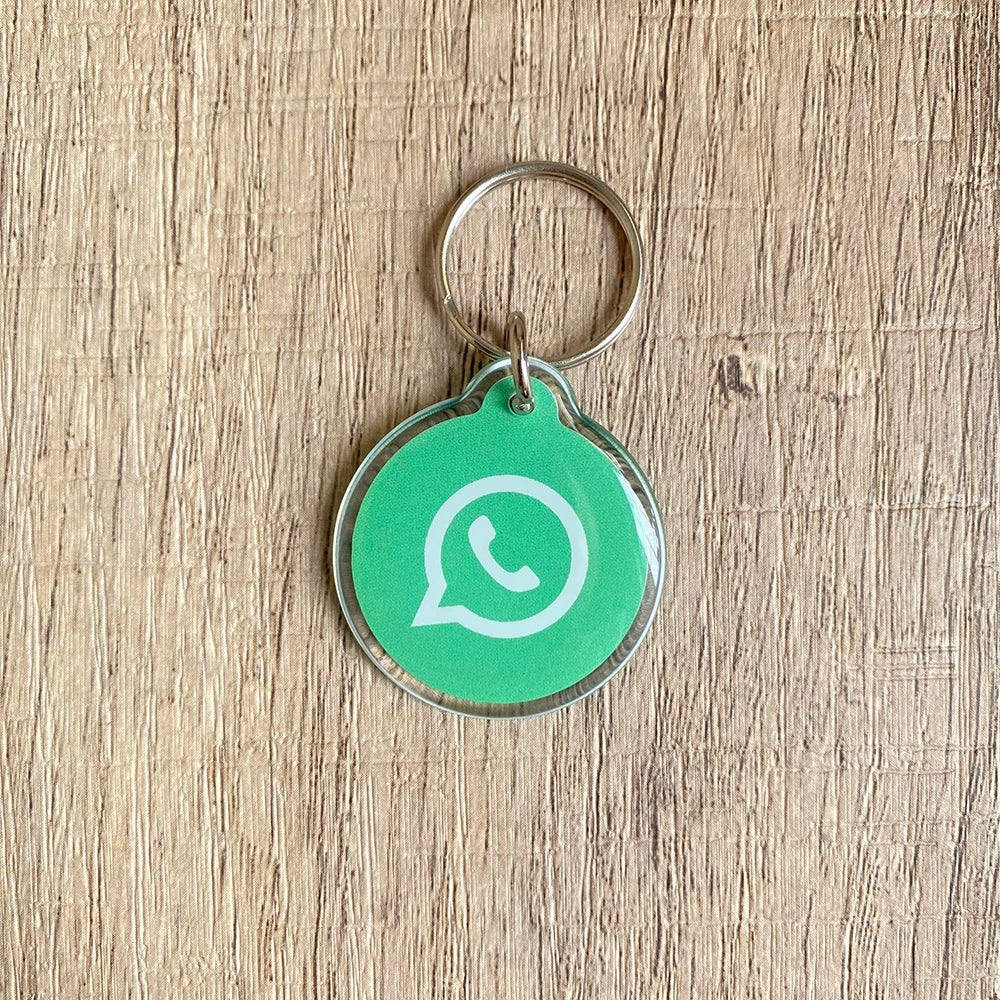 Instagram Snapchat WhatsApp NFC Epoxy Tag NFC Key Card Proximity 13.56MHz URL Link Sharing Keychain for Increase Followers