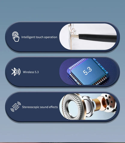 Wireless Prescription AI Glasses Photochromic Sunglasses Anti Blue Ray Reading Glasses