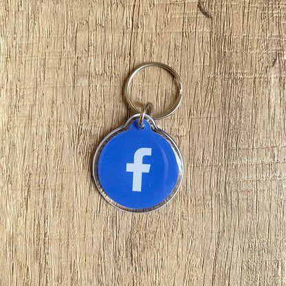 Instagram Snapchat WhatsApp NFC Epoxy Tag NFC Key Card Proximity 13.56MHz URL Link Sharing Keychain for Increase Followers