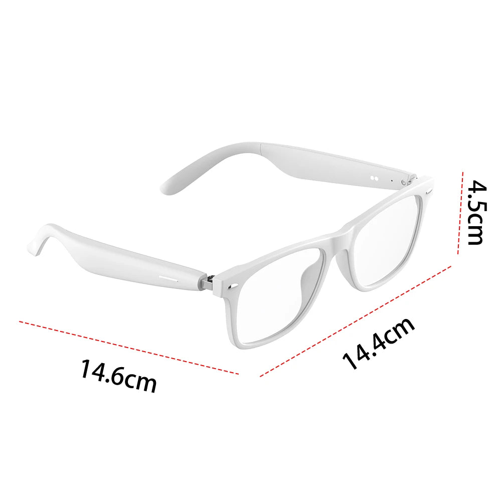 AI Intelligent Translation Glasses Wireless Headset Sunglasses Built-in Microphone Speakers Earphone Glasses for Outdoor Travel