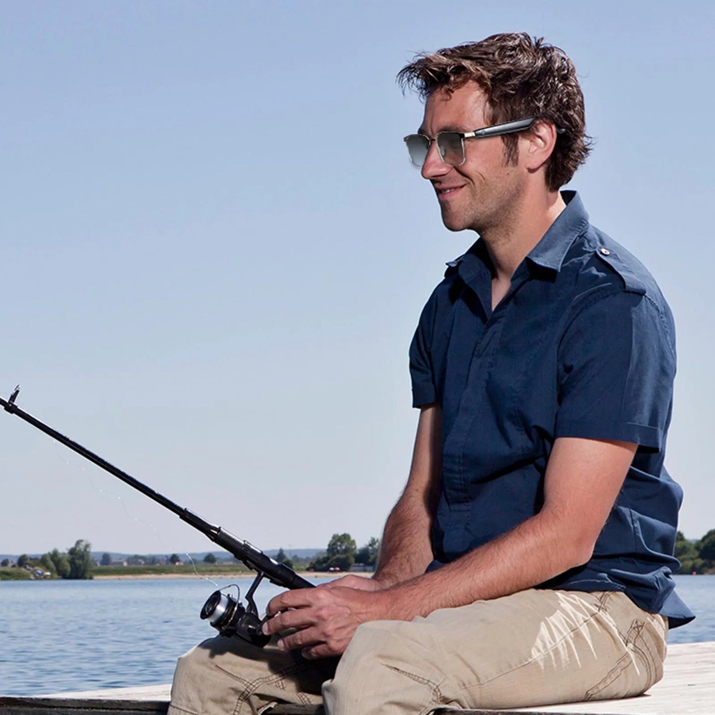 Smart Bluetooth Glasses Wireless Bluetooth Speaker Sunglasses Super Slim Design Excellent Color Clarity for Outdoor Activities