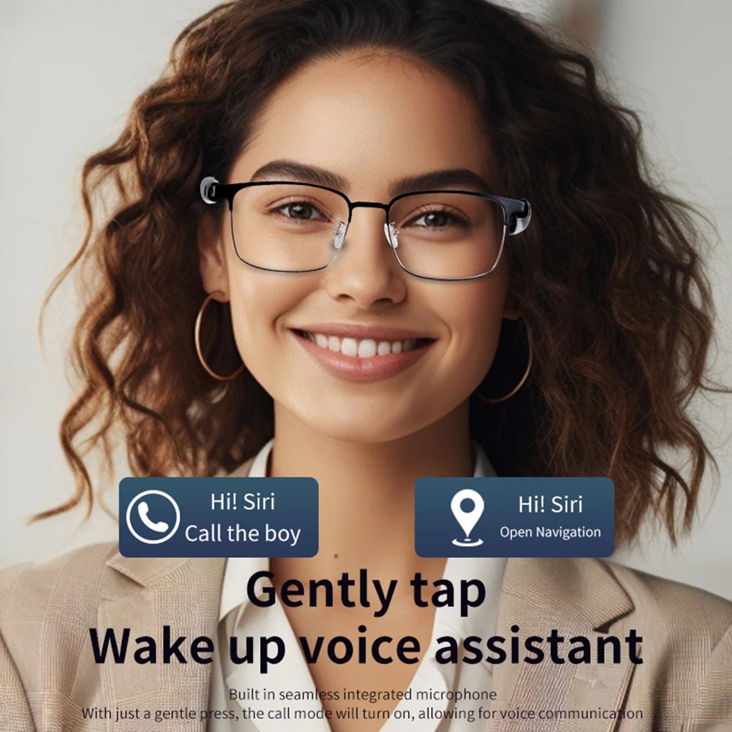 Smart Bluetooth Glasses Wireless Bluetooth Speaker Sunglasses Super Slim Design Excellent Color Clarity for Outdoor Activities