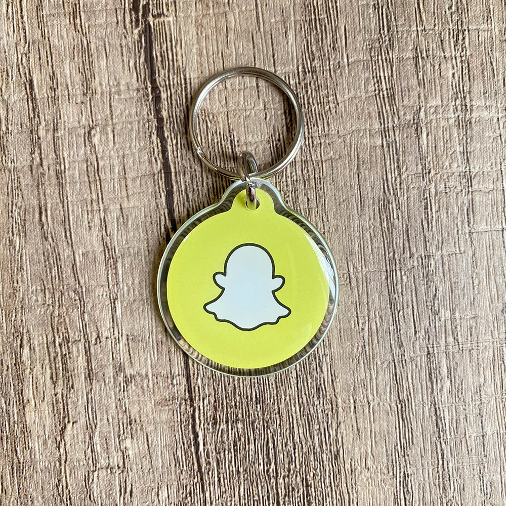 Instagram Snapchat WhatsApp NFC Epoxy Tag NFC Key Card Proximity 13.56MHz URL Link Sharing Keychain for Increase Followers