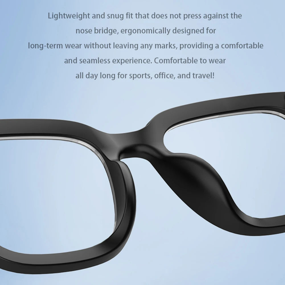 AI Intelligent Translation Glasses Wireless Headset Sunglasses Built-in Microphone Speakers Earphone Glasses for Outdoor Travel