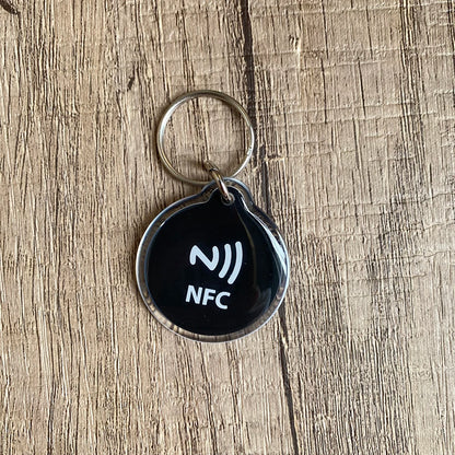 Instagram Snapchat WhatsApp NFC Epoxy Tag NFC Key Card Proximity 13.56MHz URL Link Sharing Keychain for Increase Followers